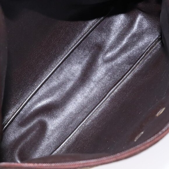 Authentic Christian Dior Trotter Canvas Shoulder Bag Brown Gold - Picture 4 of 16